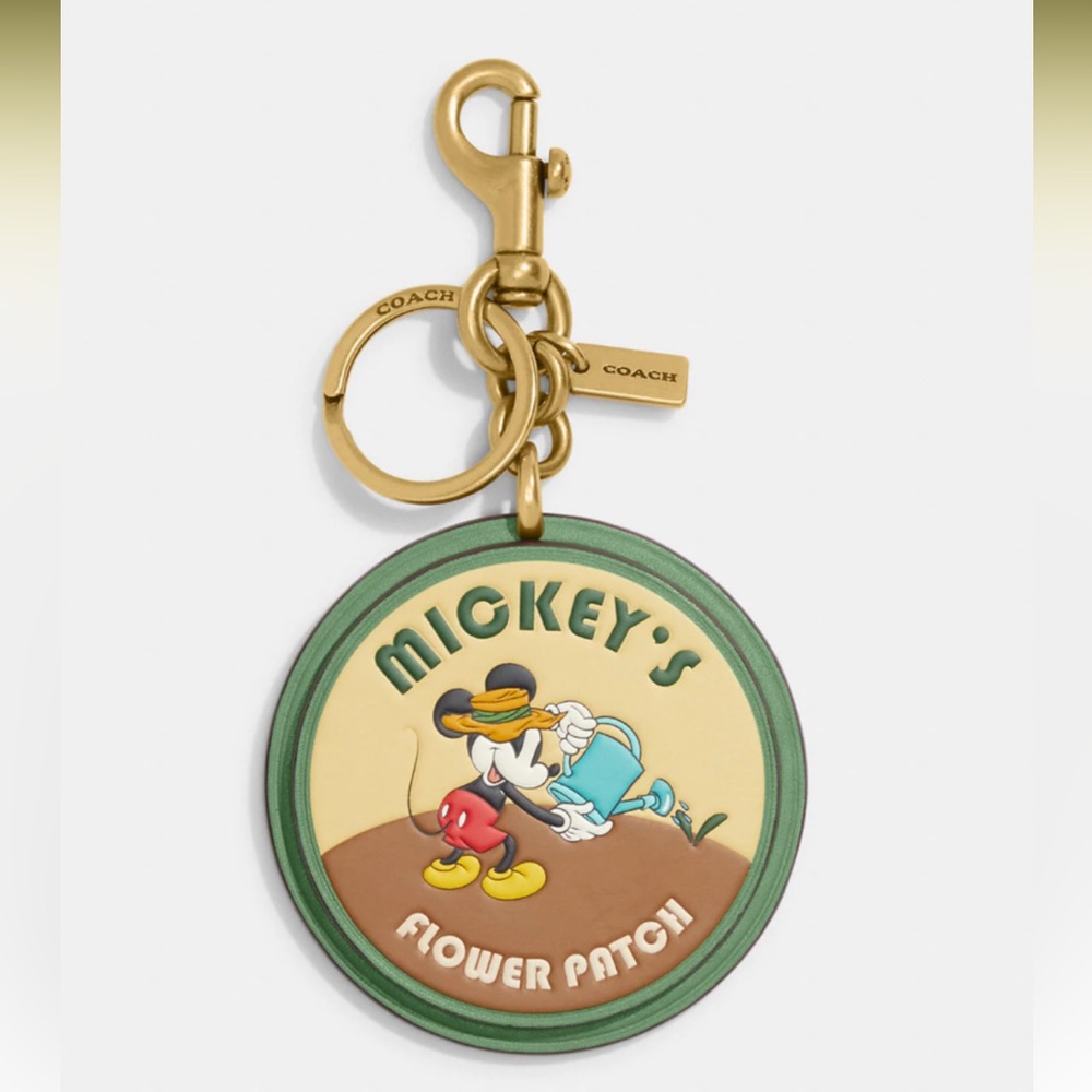 🌟Ltd Edition🌟 COACH Disney’s 100th Anniversary Mickey’s Flower Patch Charm (NWT)
